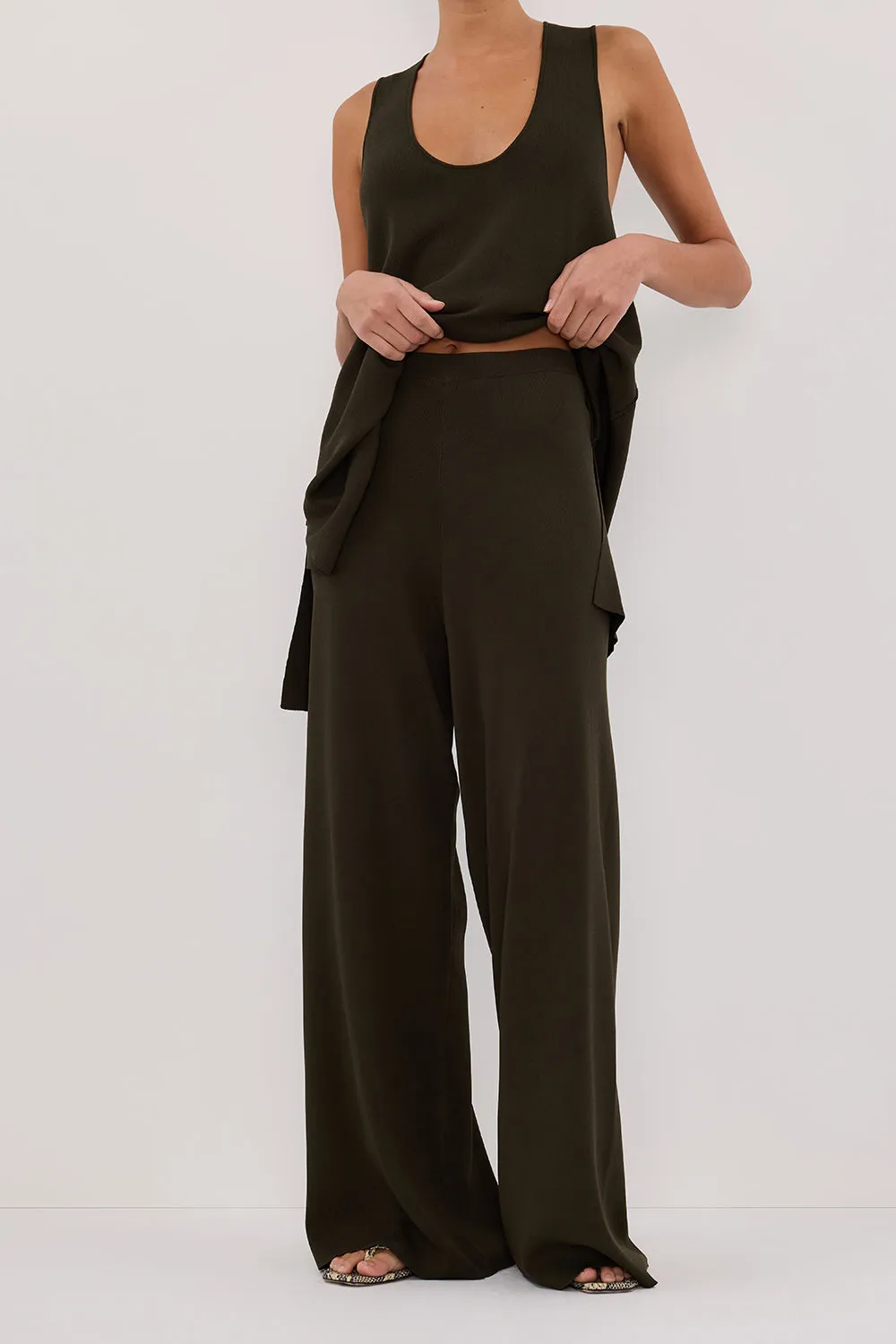 Dissh RAY FOREST WIDE LEG KNIT PANT
