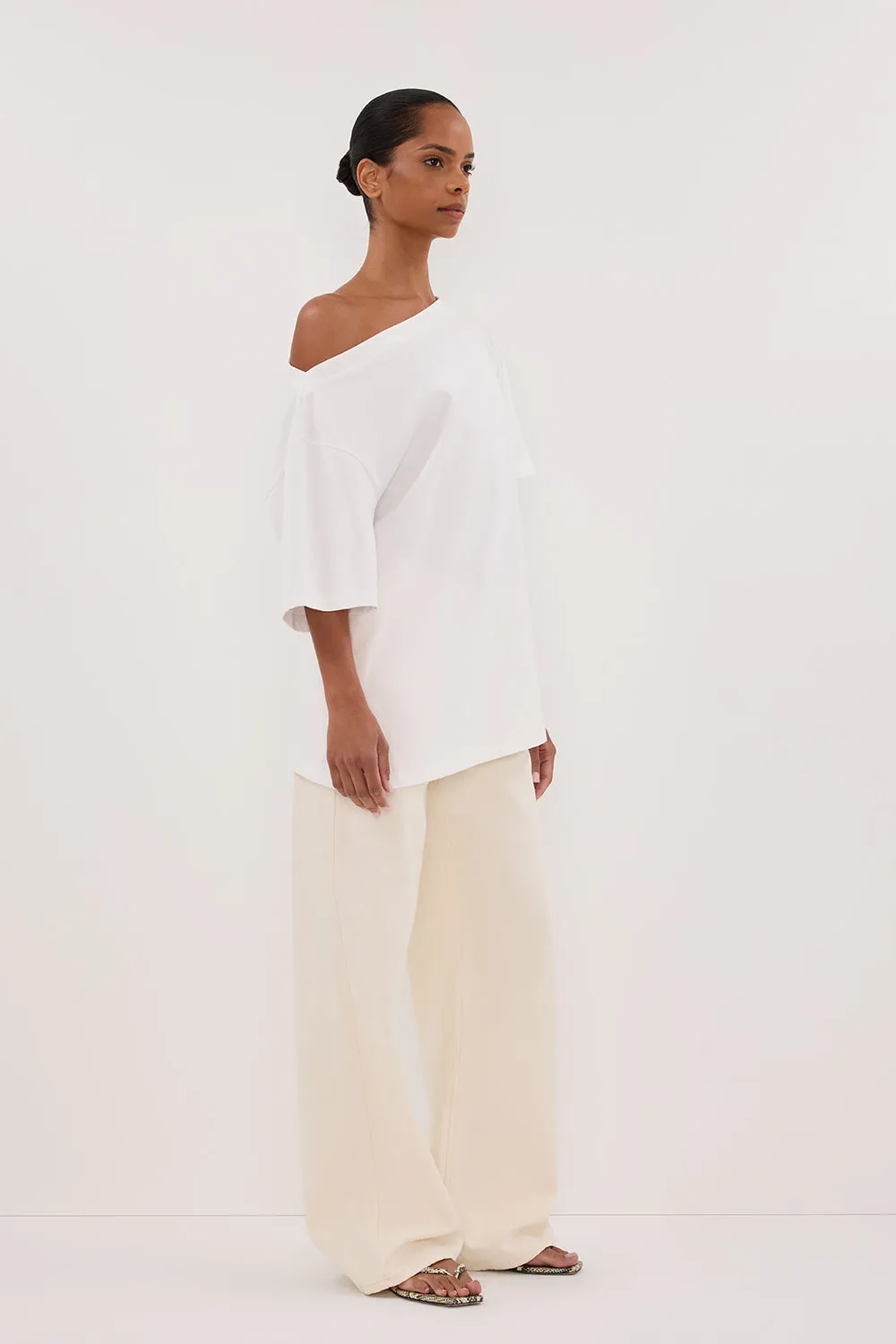 Dissh REAGAN 2.0 CREAM SLOUCHY JEAN