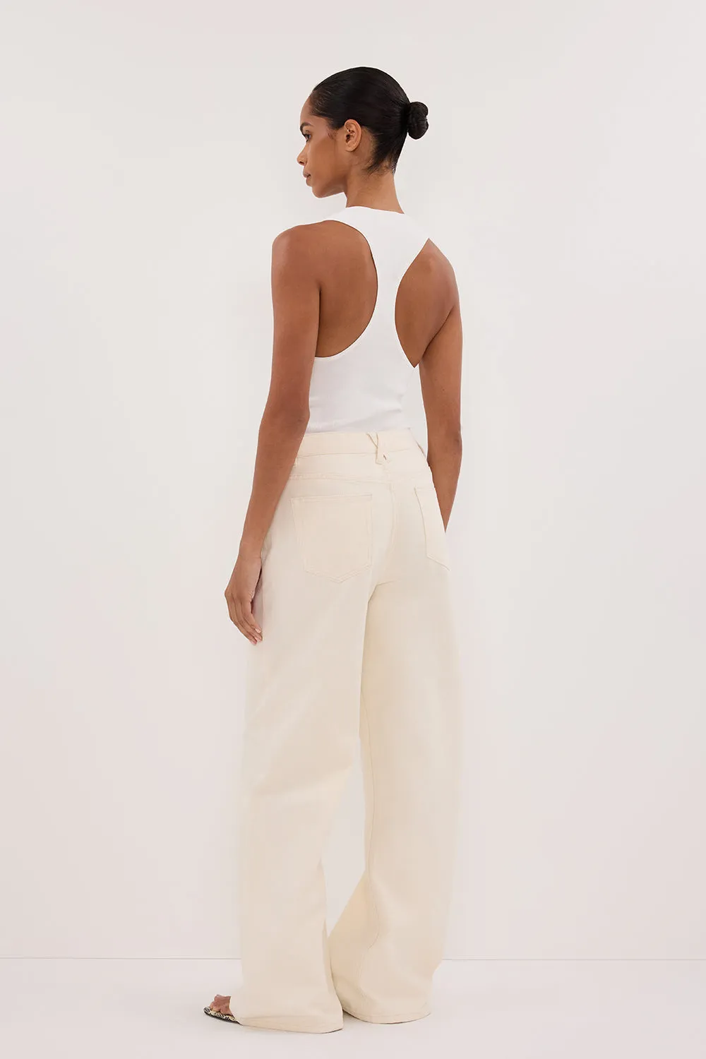 Dissh REAGAN 2.0 CREAM SLOUCHY JEAN