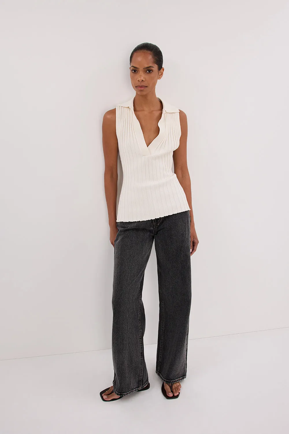 Dissh REAGAN 2.0 WASHED BLACK SLOUCHY JEAN