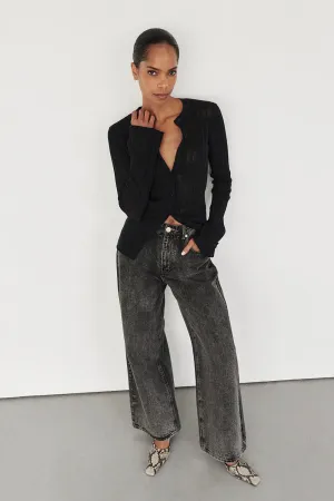 Dissh REAGAN 2.0 WASHED BLACK SLOUCHY JEAN