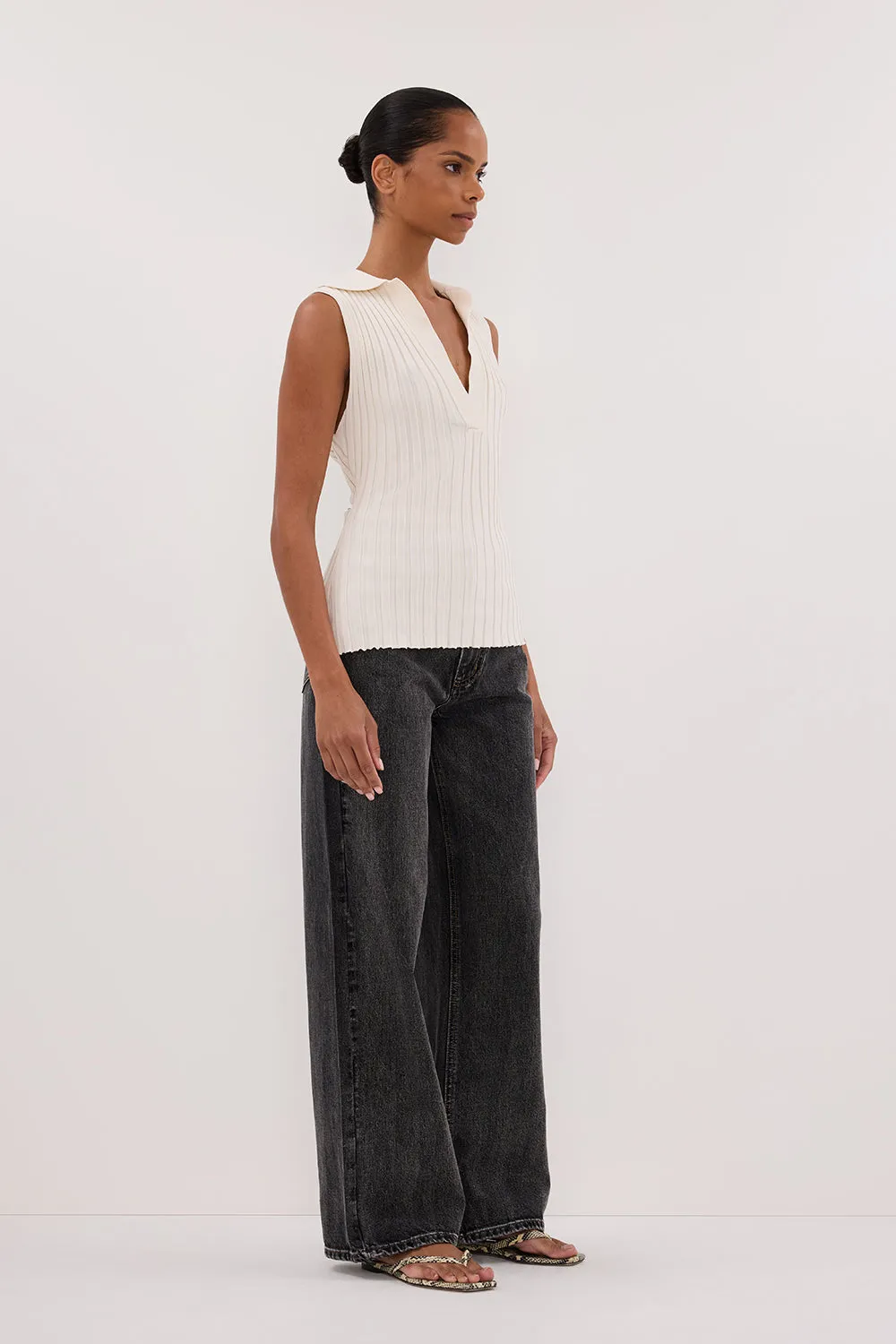 Dissh REAGAN 2.0 WASHED BLACK SLOUCHY JEAN