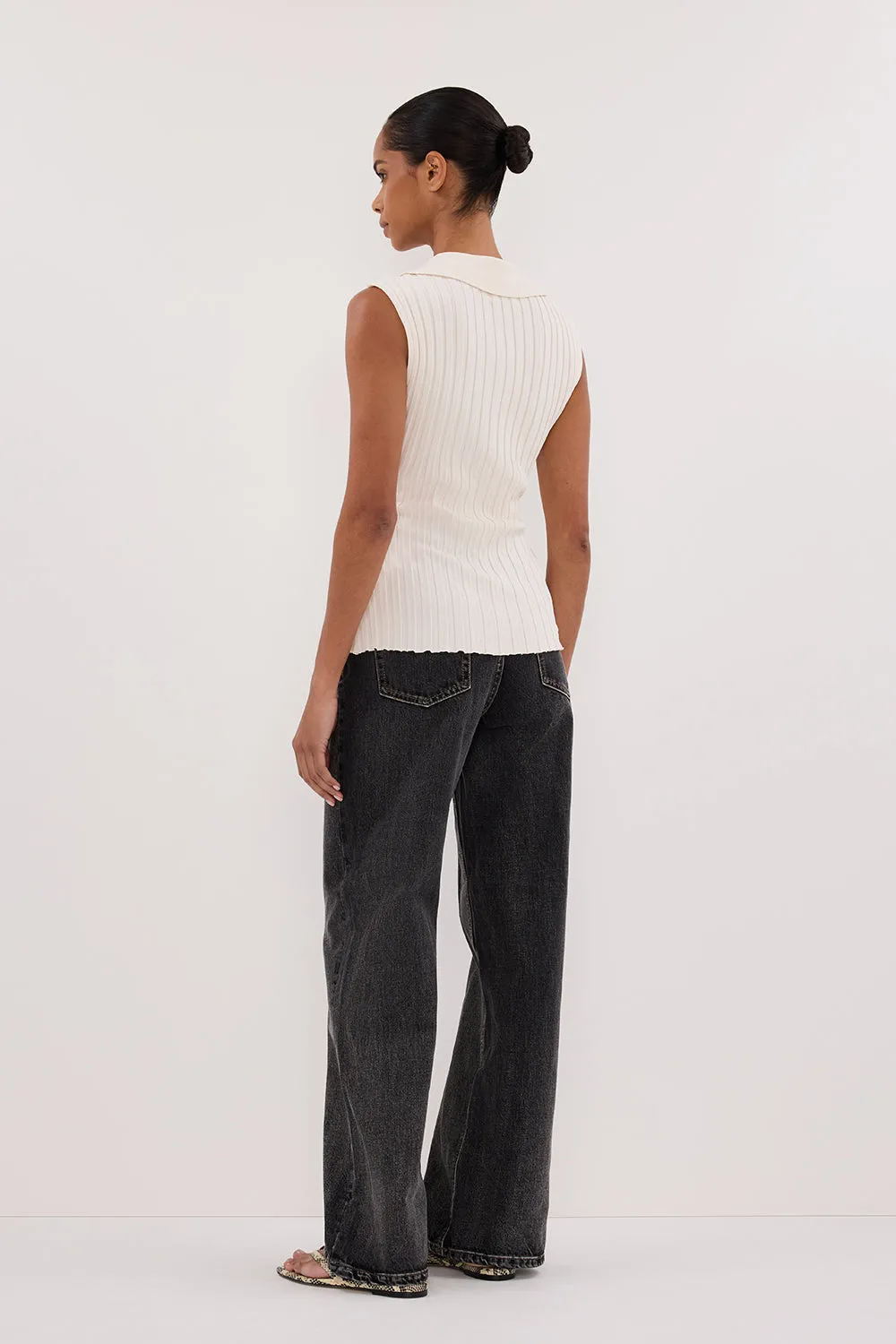 Dissh REAGAN 2.0 WASHED BLACK SLOUCHY JEAN