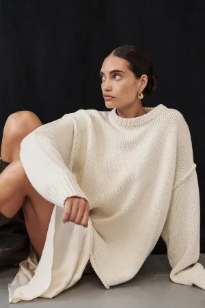 Dissh ROY PLASTER LONGLINE KNIT JUMPER