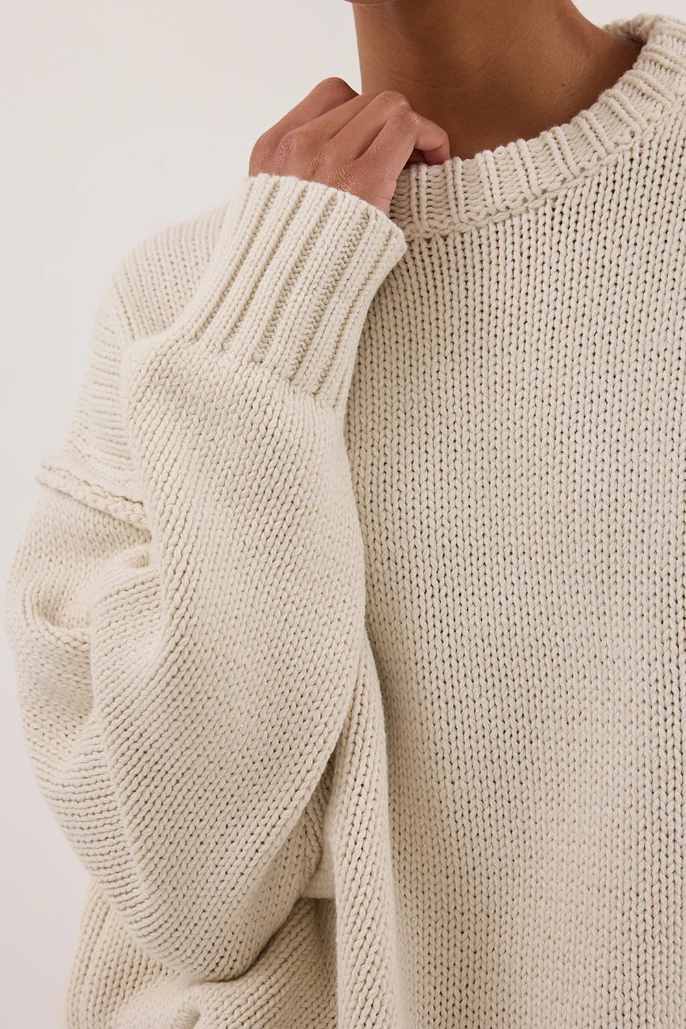 Dissh ROY PLASTER LONGLINE KNIT JUMPER