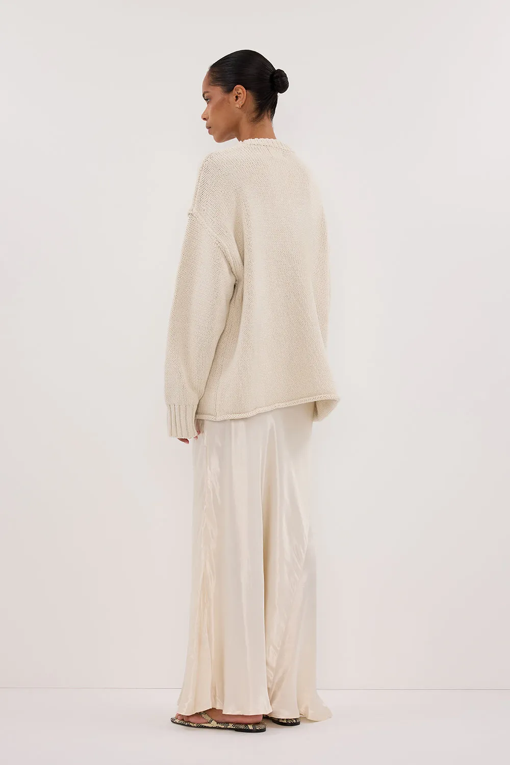 Dissh ROY PLASTER LONGLINE KNIT JUMPER