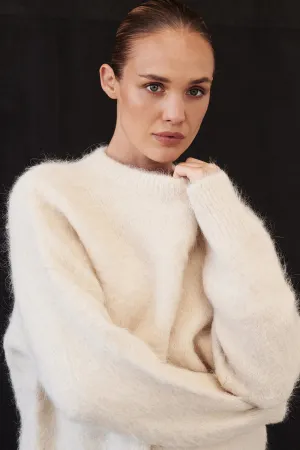 Dissh SALMA CREAM LONGLINE JUMPER
