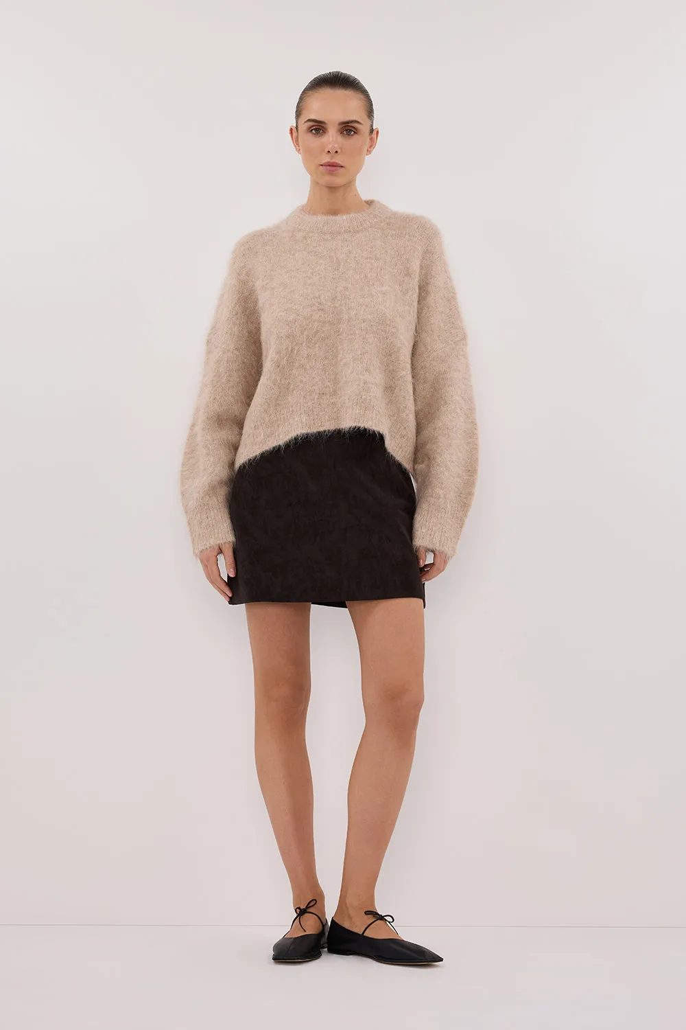 Dissh SALMA OAT TUCK SLEEVE JUMPER