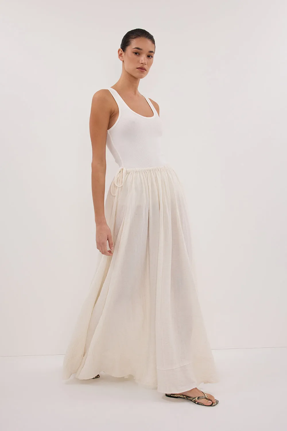 Dissh SHANIYA CREAM MARLE BOHO SKIRT