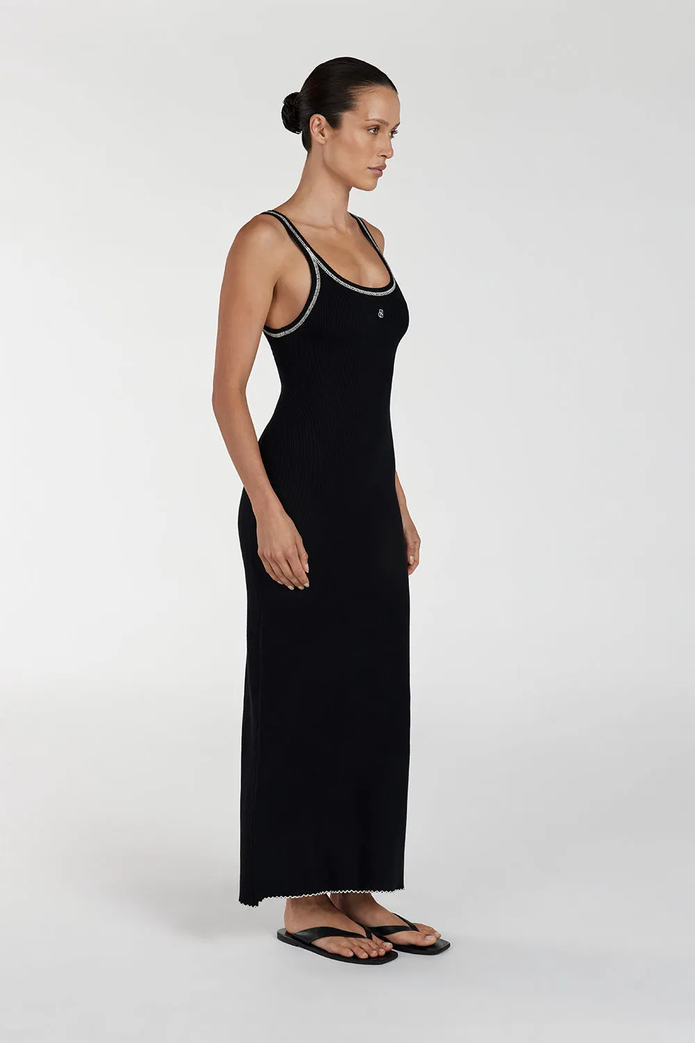 Dissh SIGNATURE CONTRAST SCOOP MIDI DRESS
