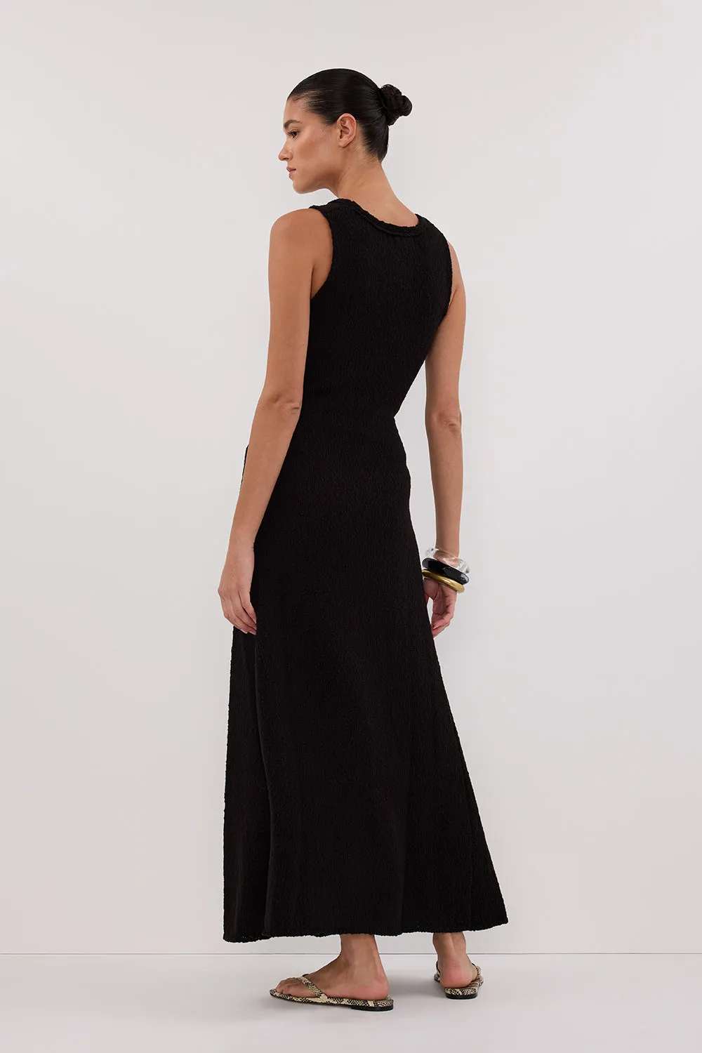Dissh SUE BLACK KNIT MAXI DRESS