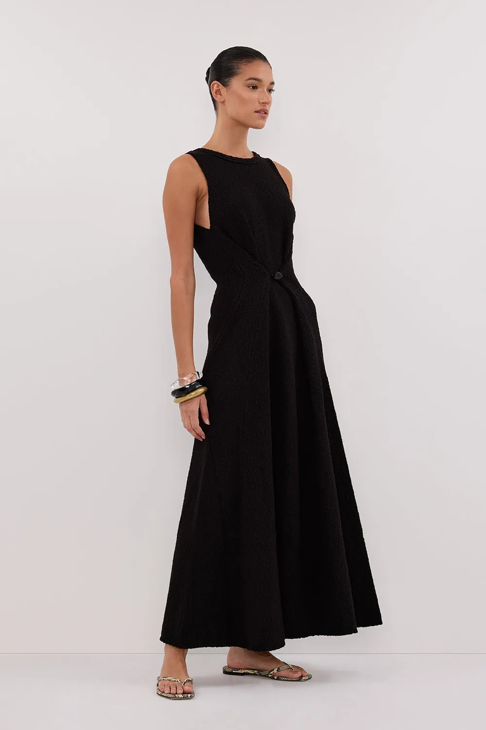 Dissh SUE BLACK KNIT MAXI DRESS