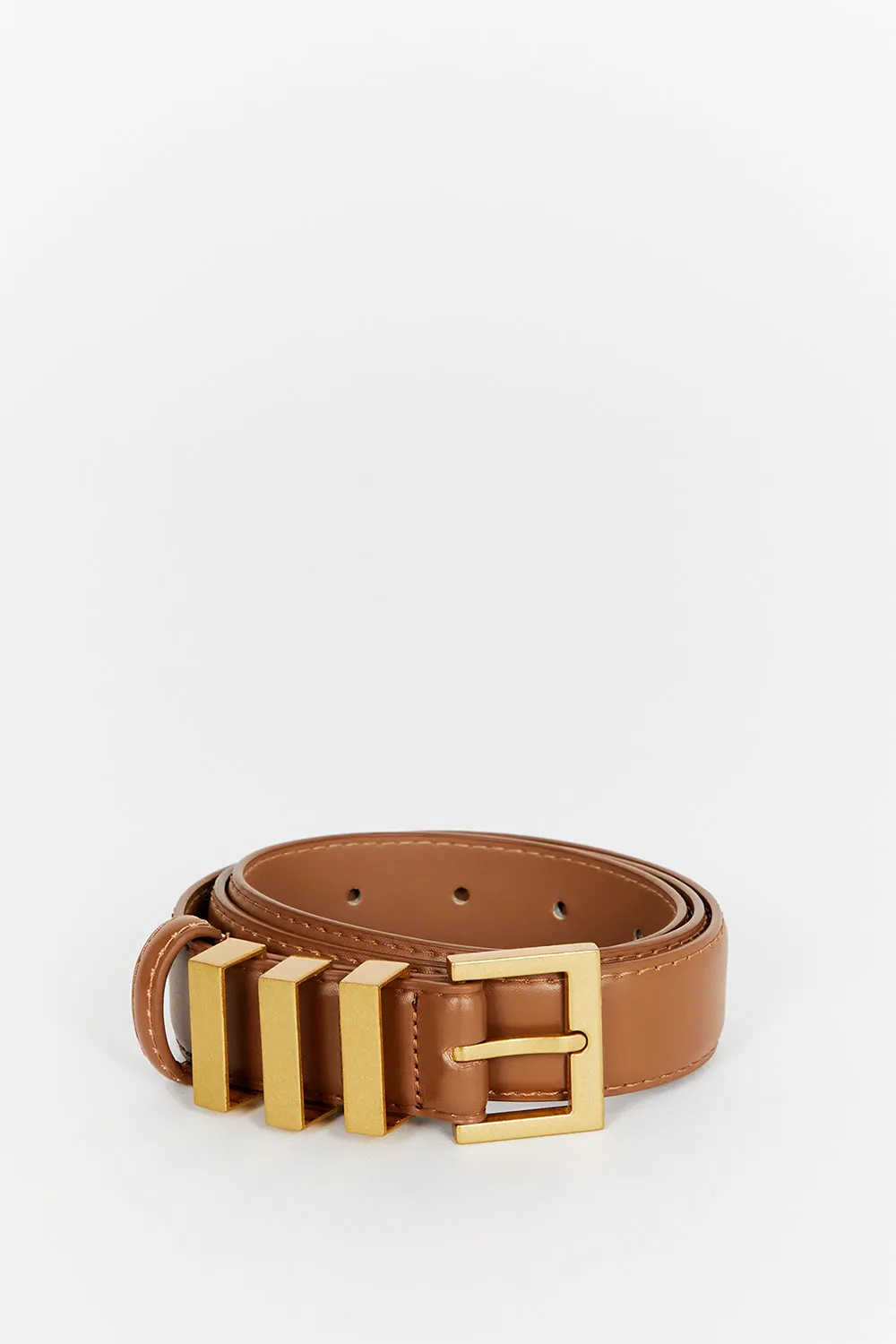 Dissh TOBIAS TAN LEATHER BELT