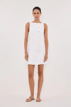 Dissh TOMMY WHITE LINEN MINI DRESS