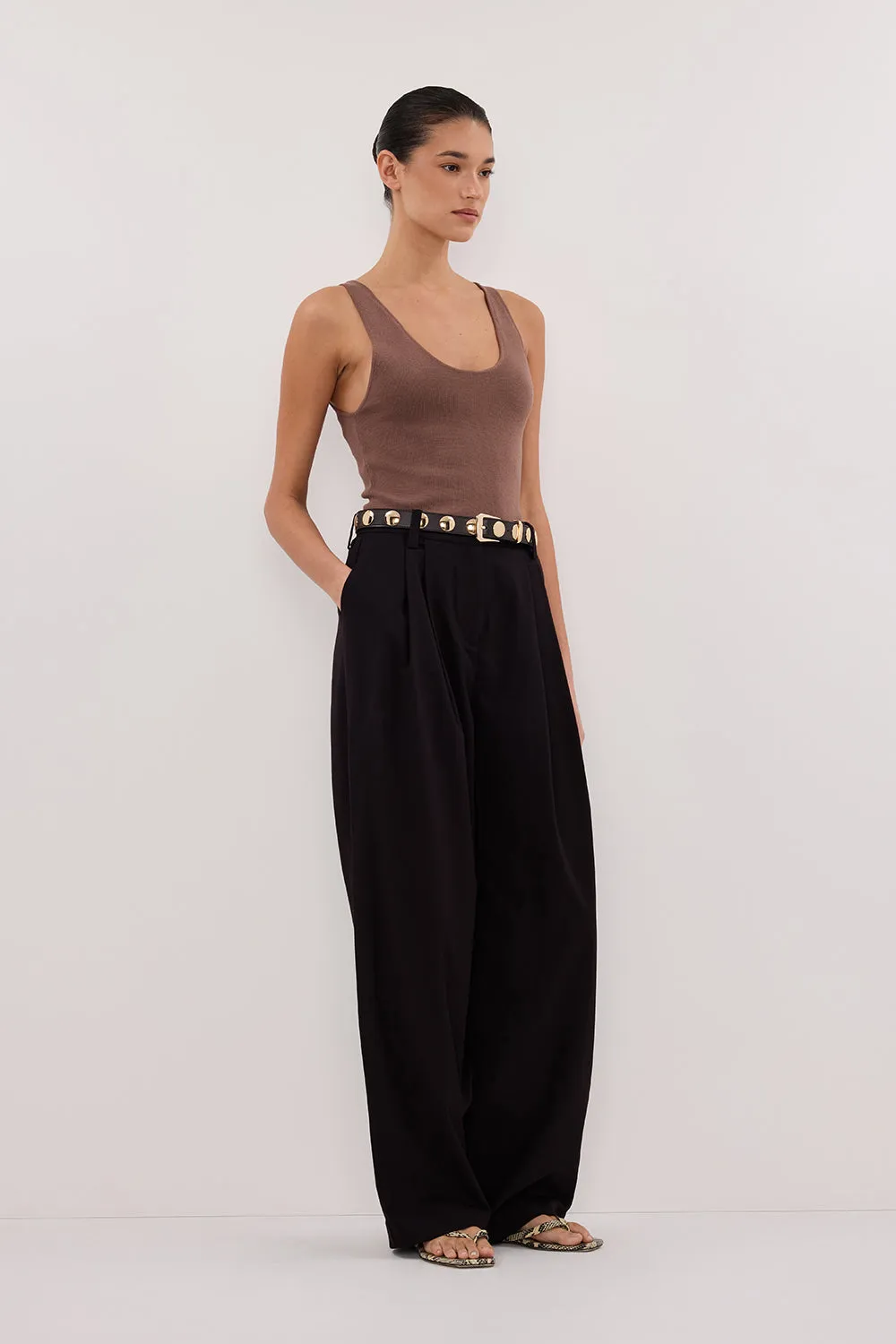 Dissh TROY TAUPE KNIT TANK