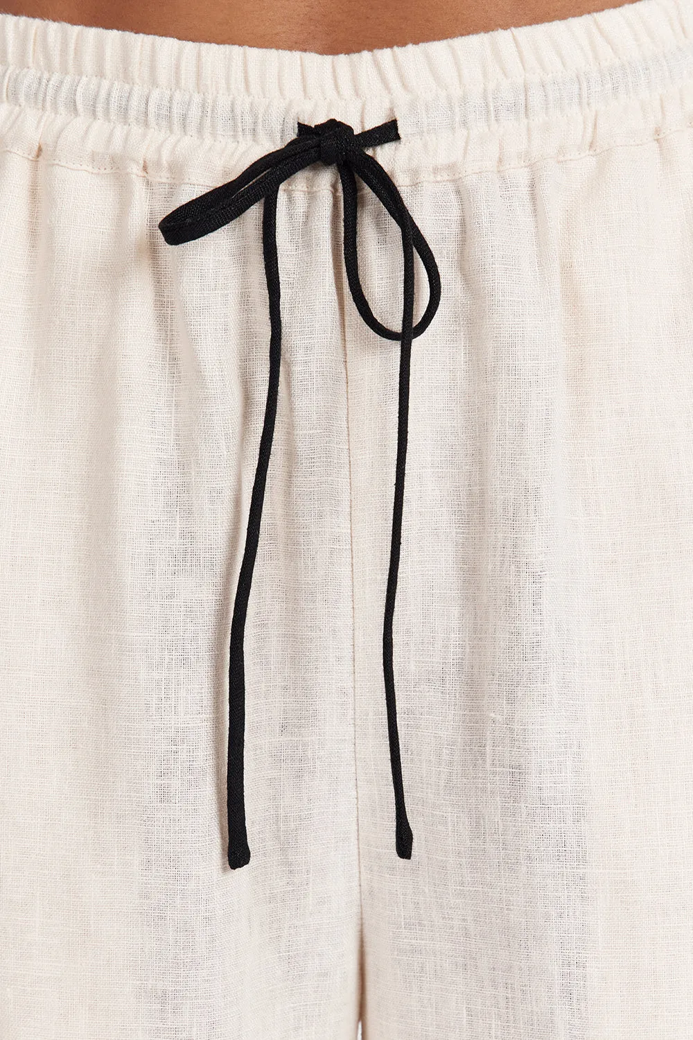 Dissh VON CREAM LINEN PANT