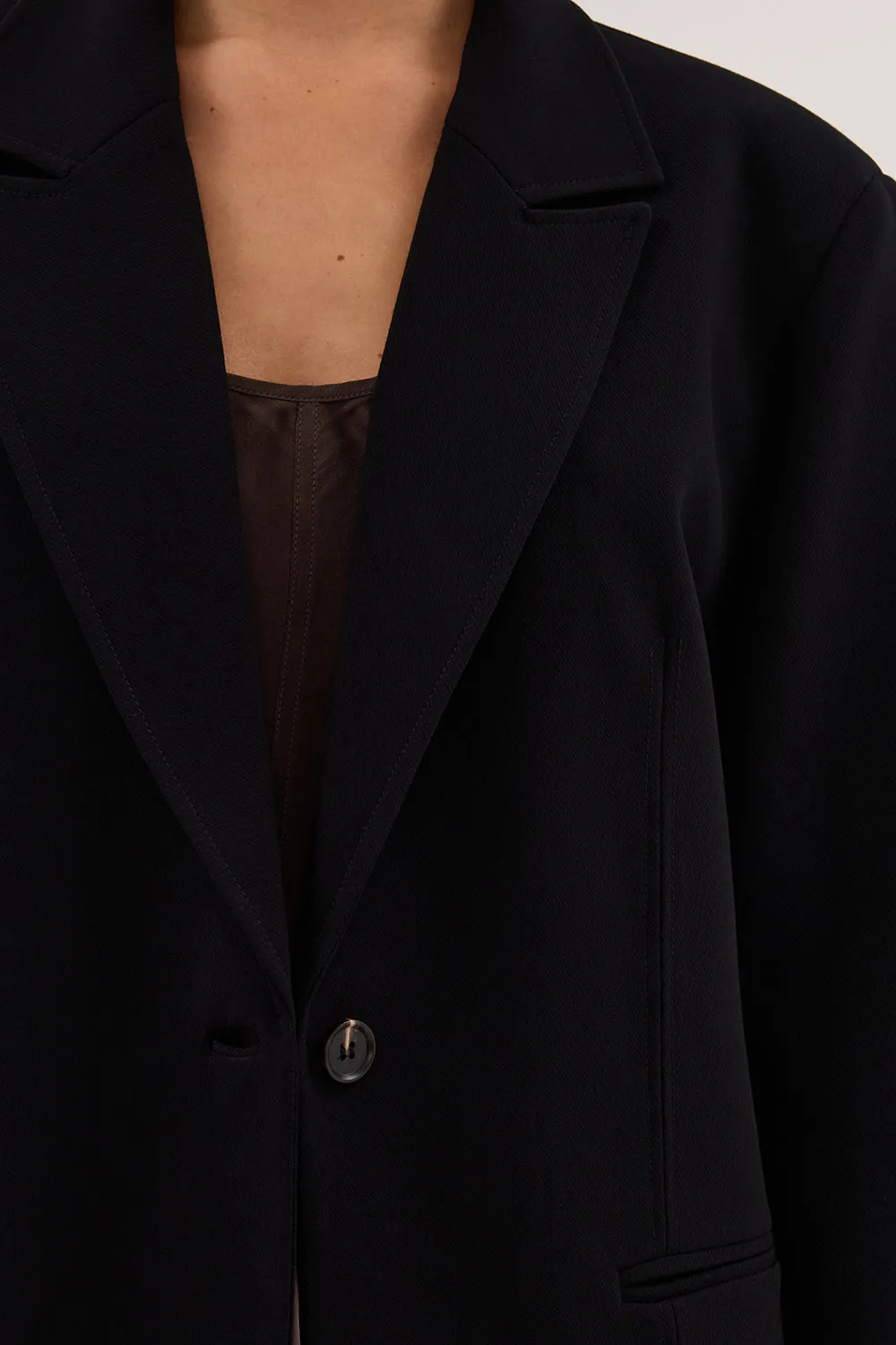 Dissh WESTWOOD BLACK BOYFRIEND BLAZER