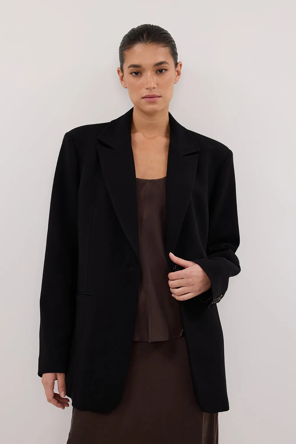 Dissh WESTWOOD BLACK BOYFRIEND BLAZER