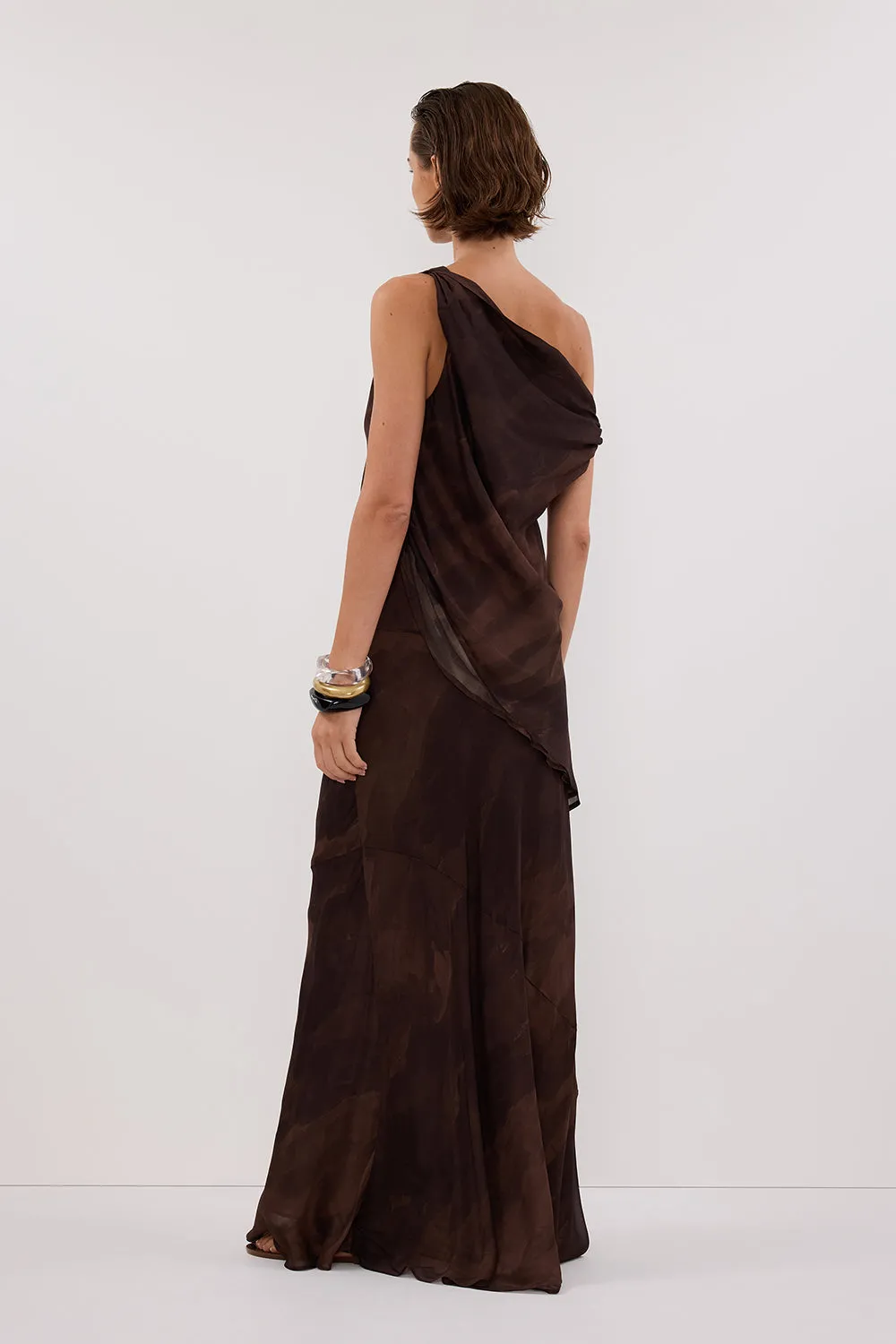 Dissh WILLOW CHOC PRINT TWIST TOP