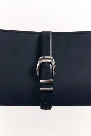 Dissh WINDSOR BLACK LEATHER BELT
