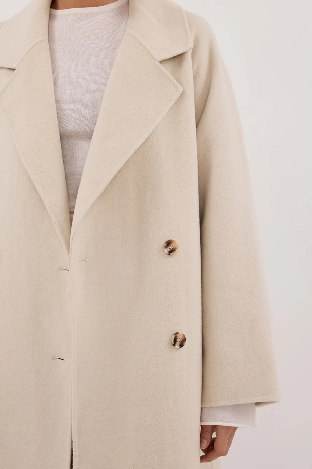 Dissh YORK BONE OVERSIZED WOOL COAT