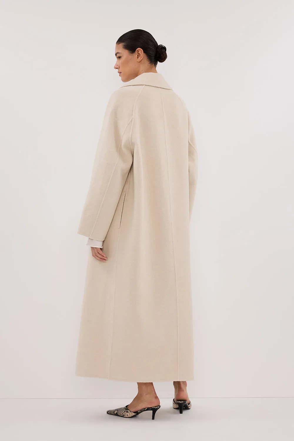 Dissh YORK BONE OVERSIZED WOOL COAT