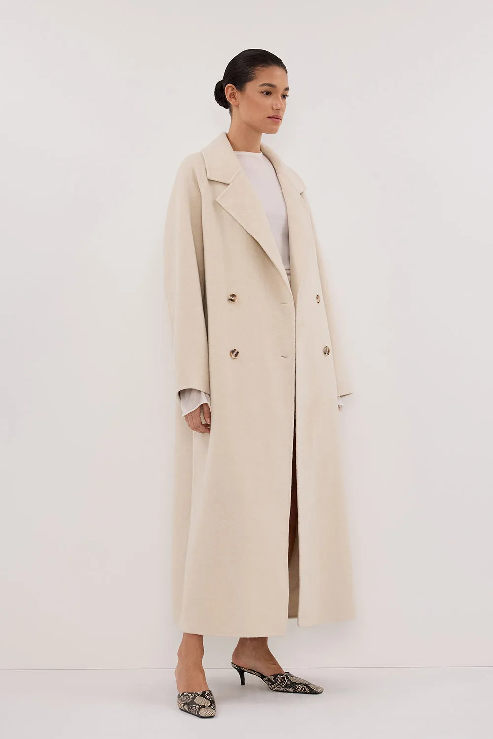 Dissh YORK BONE OVERSIZED WOOL COAT
