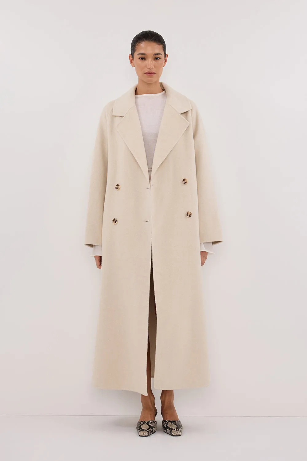 Dissh YORK BONE OVERSIZED WOOL COAT