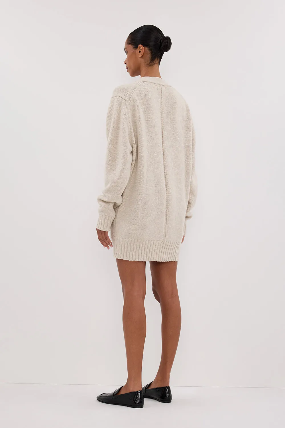 Dissh ZOE CHALK LONGLINE CARDIGAN