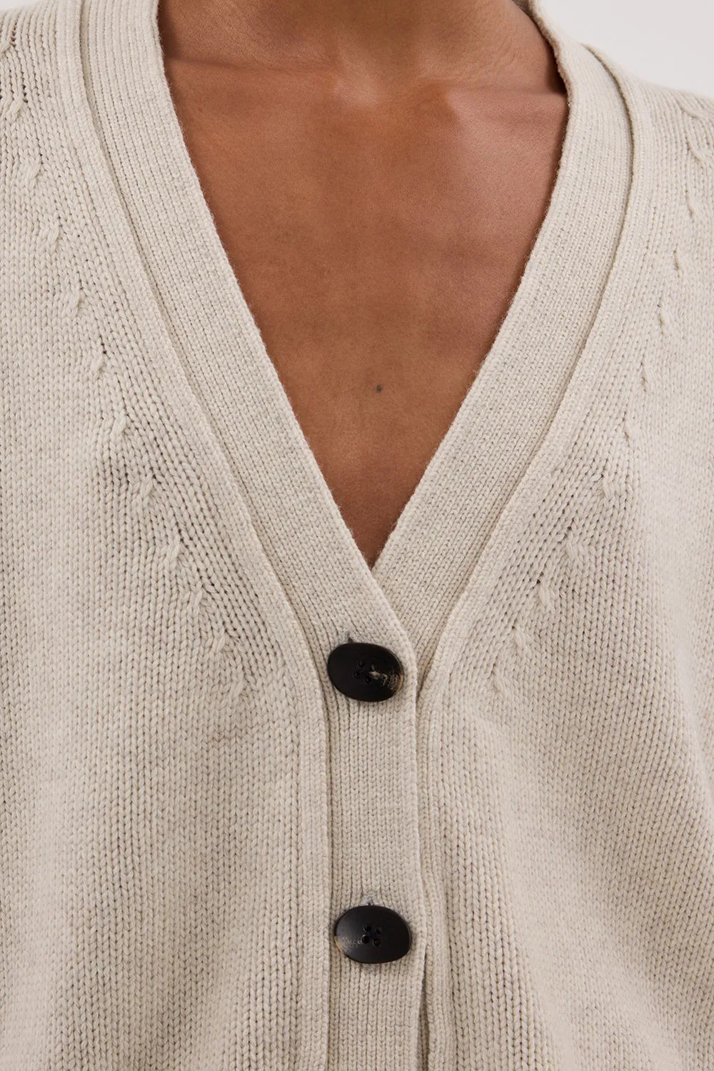 Dissh ZOE CHALK LONGLINE CARDIGAN