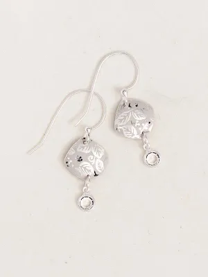 Holly Yashi Square Leaf Earrings - Silver