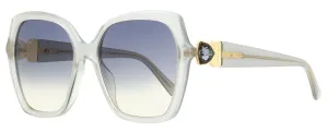Jimmy Choo Women's Square Sunglasses Manon /G KB7FF Transparent Gray 57mm