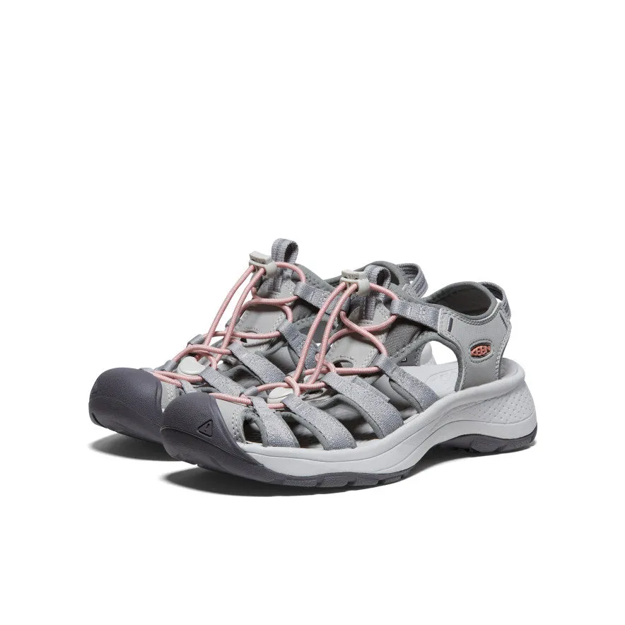 Keen Women's Astoria West Sandal  |  Grey/Coral