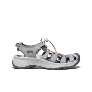Keen Women's Astoria West Sandal  |  Grey/Coral