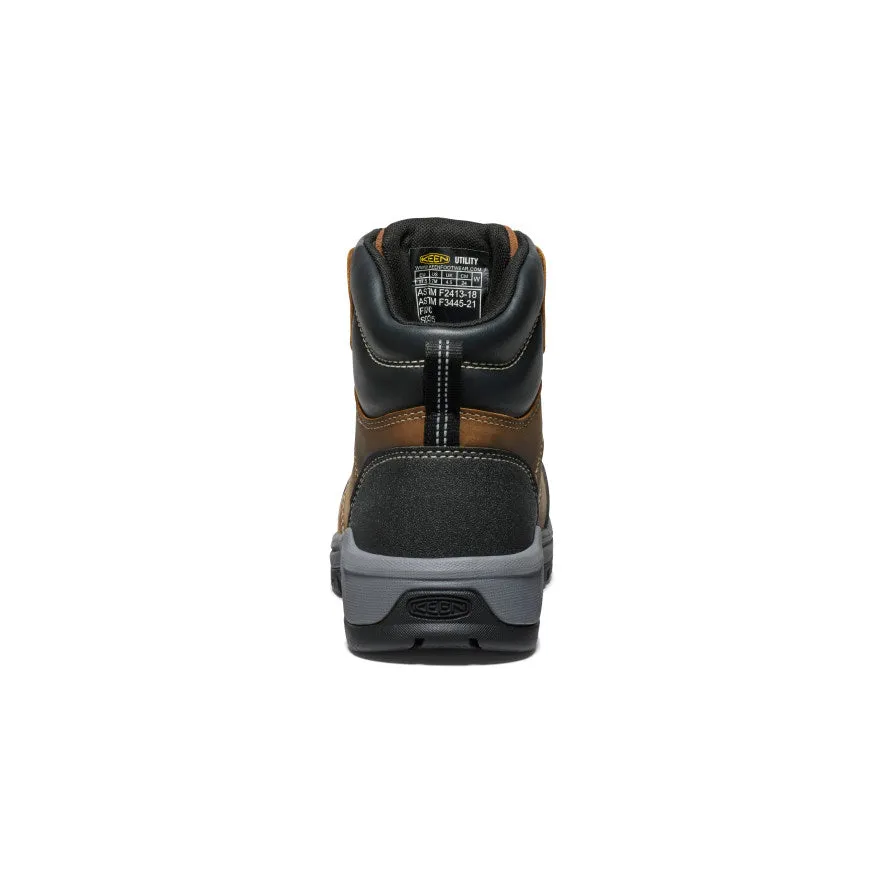 Keen Women's Evanston 6" ESD Boot (Carbon Toe)  |  Bison/Black