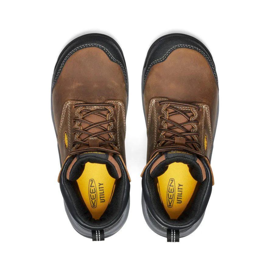 Keen Women's Evanston 6" ESD Boot (Carbon Toe)  |  Bison/Black