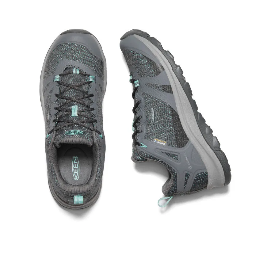 Keen Women's Terradora II Waterproof Hiking Shoe  |  Steel Grey/Ocean Wave