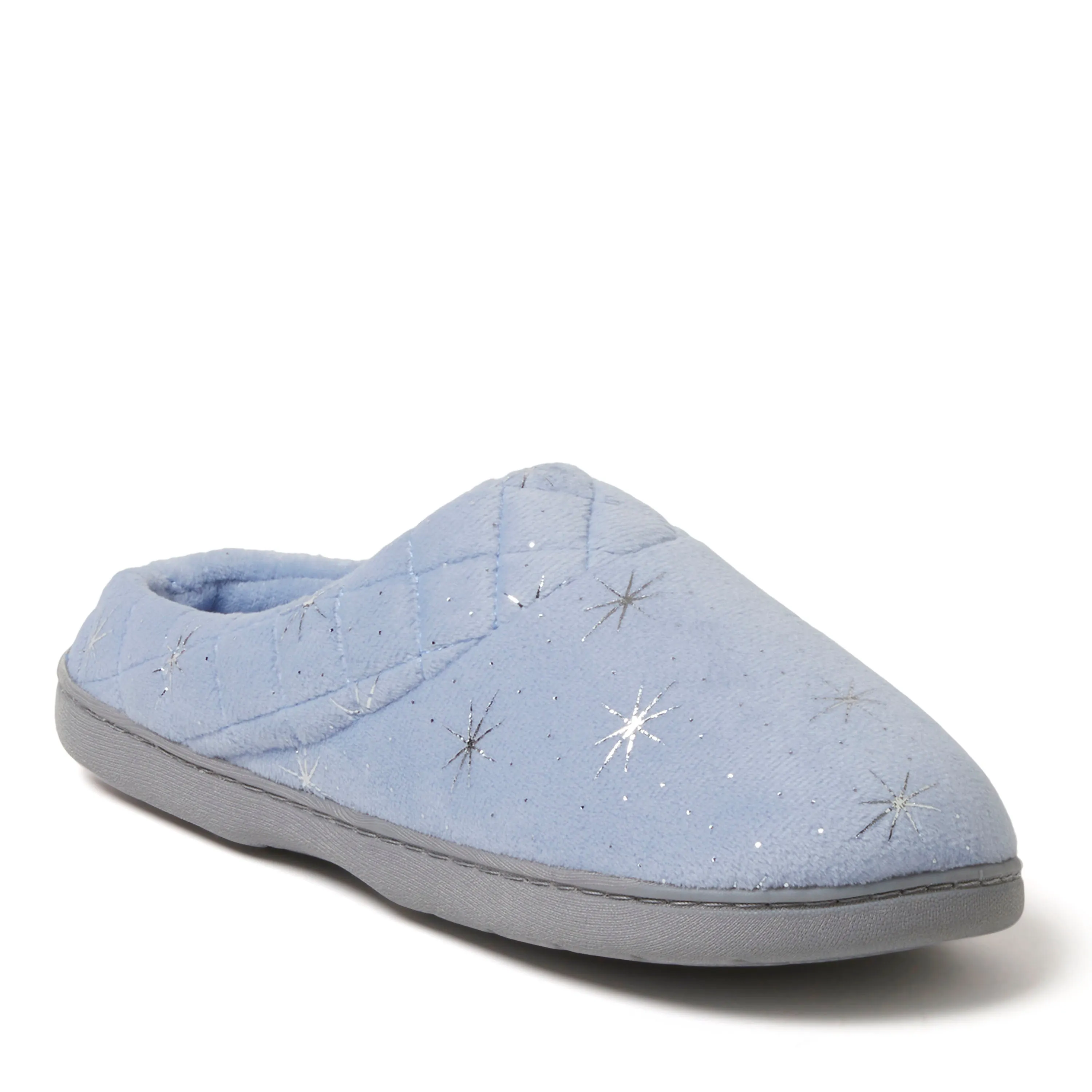 Reformation Dearfoams Women's Darcy Quilted Cuff Velour Clog Slipper