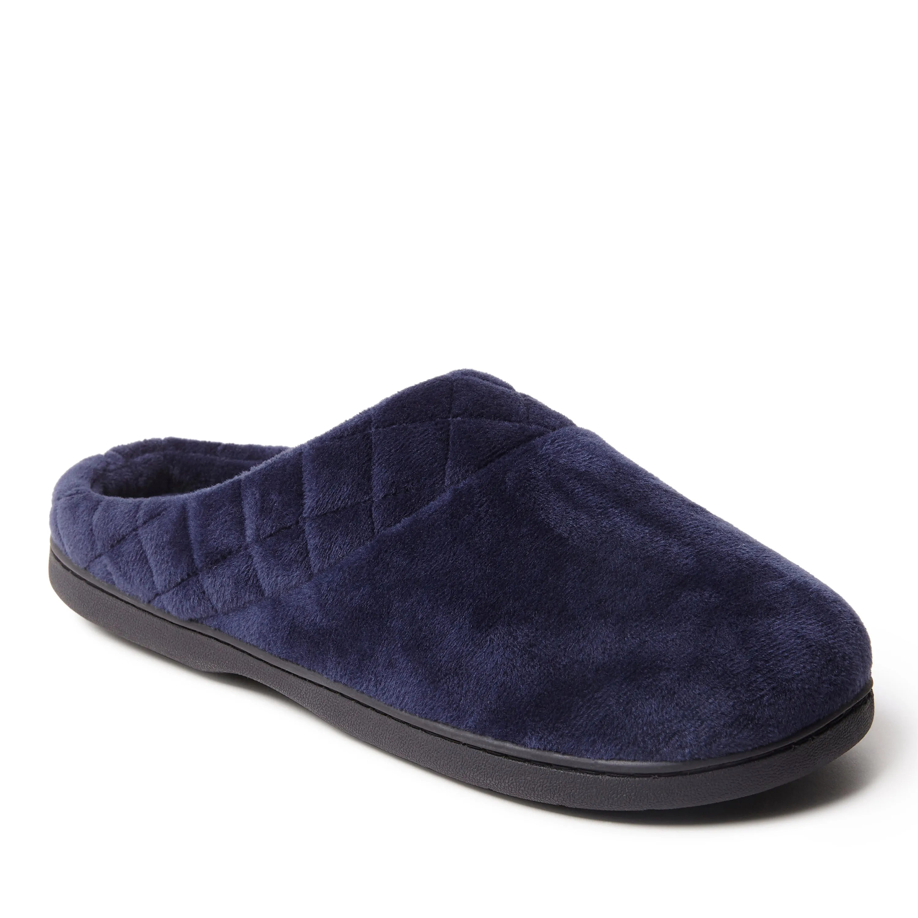 Reformation Dearfoams Women's Darcy Quilted Cuff Velour Clog Slipper