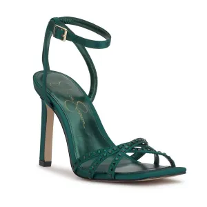 Reformation Leonah High Heel Sandal In Evergreen