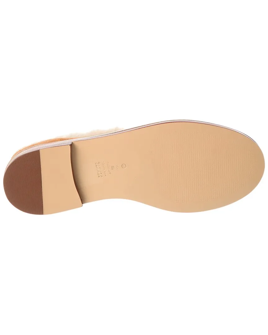 Reformation SCHUTZ Christie Furry Suede Flat