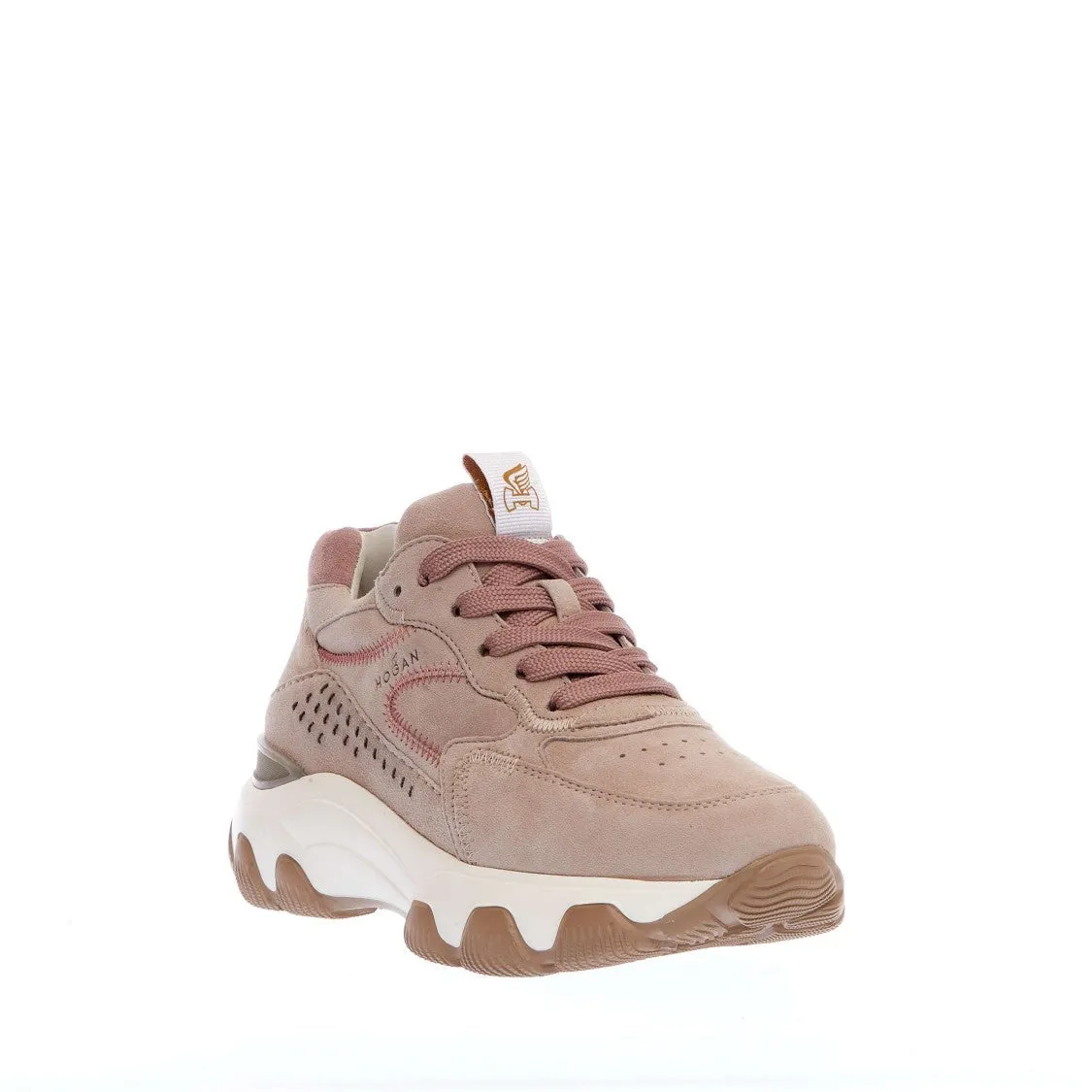 Sneakers Hyperactive In Camoscio Beige