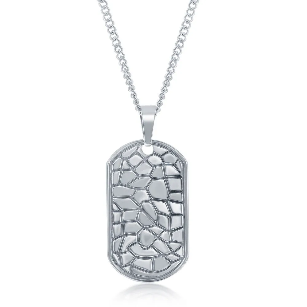 Stainless Steel Designed Dog Tag Necklace