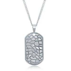 Stainless Steel Designed Dog Tag Necklace