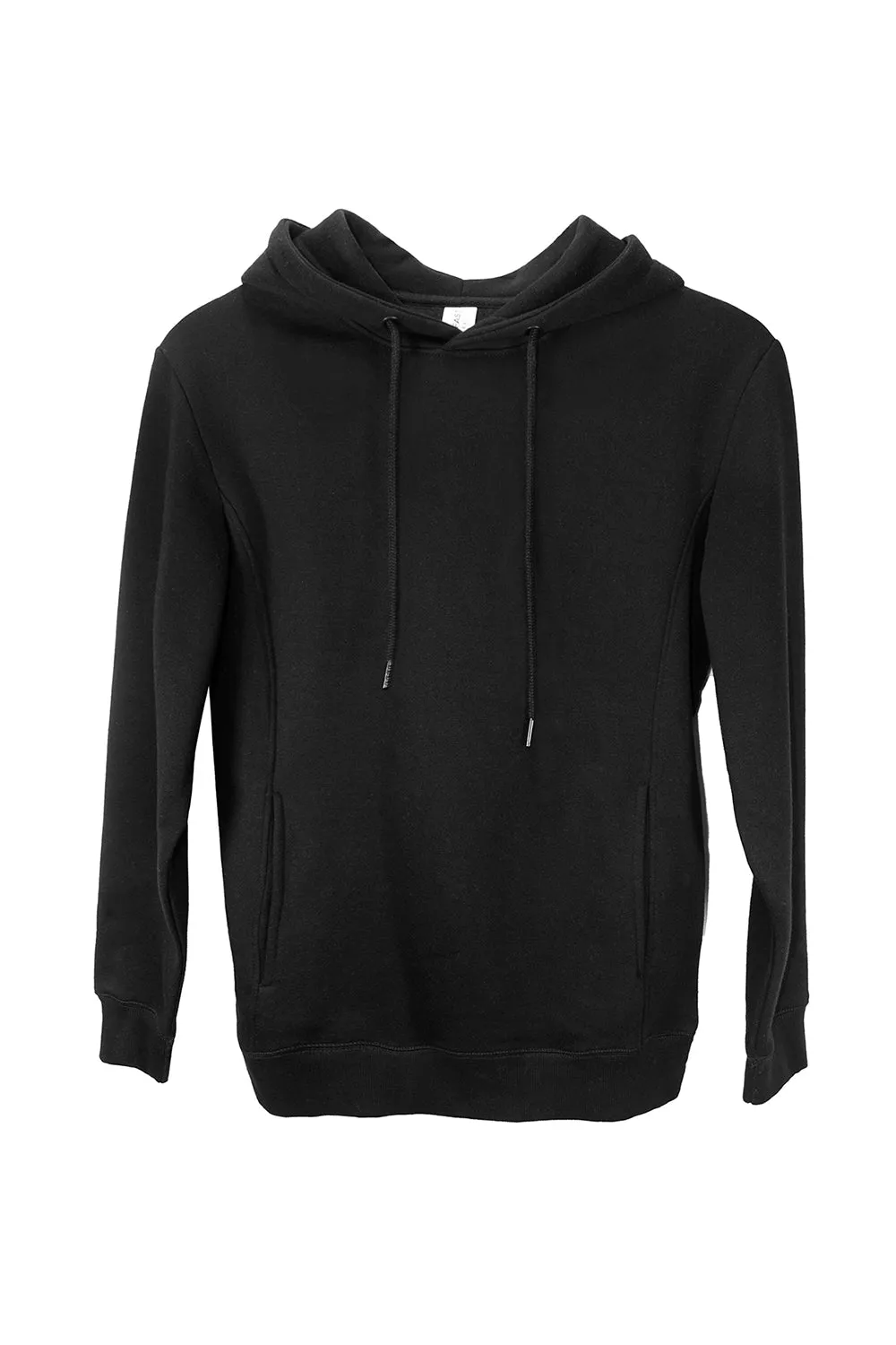 Threadfast Apparel Mens Ultimate Fleece Hooded Sweatshirt Hoodie w/ Pockets - Black