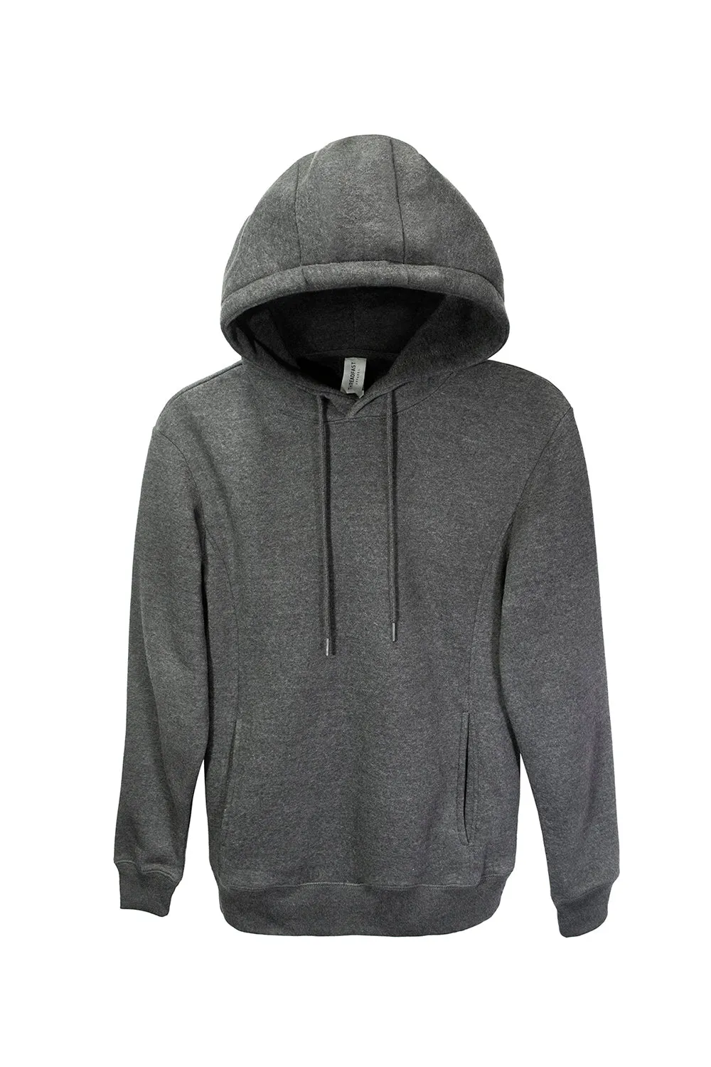Threadfast Apparel Mens Ultimate Fleece Hooded Sweatshirt Hoodie w/ Pockets - Heather Charcoal Grey