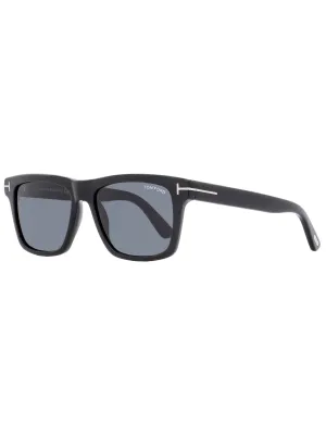 Tom Ford Men's Rectangular Sunglasses TF906N Buckley-02 01A Black 56mm