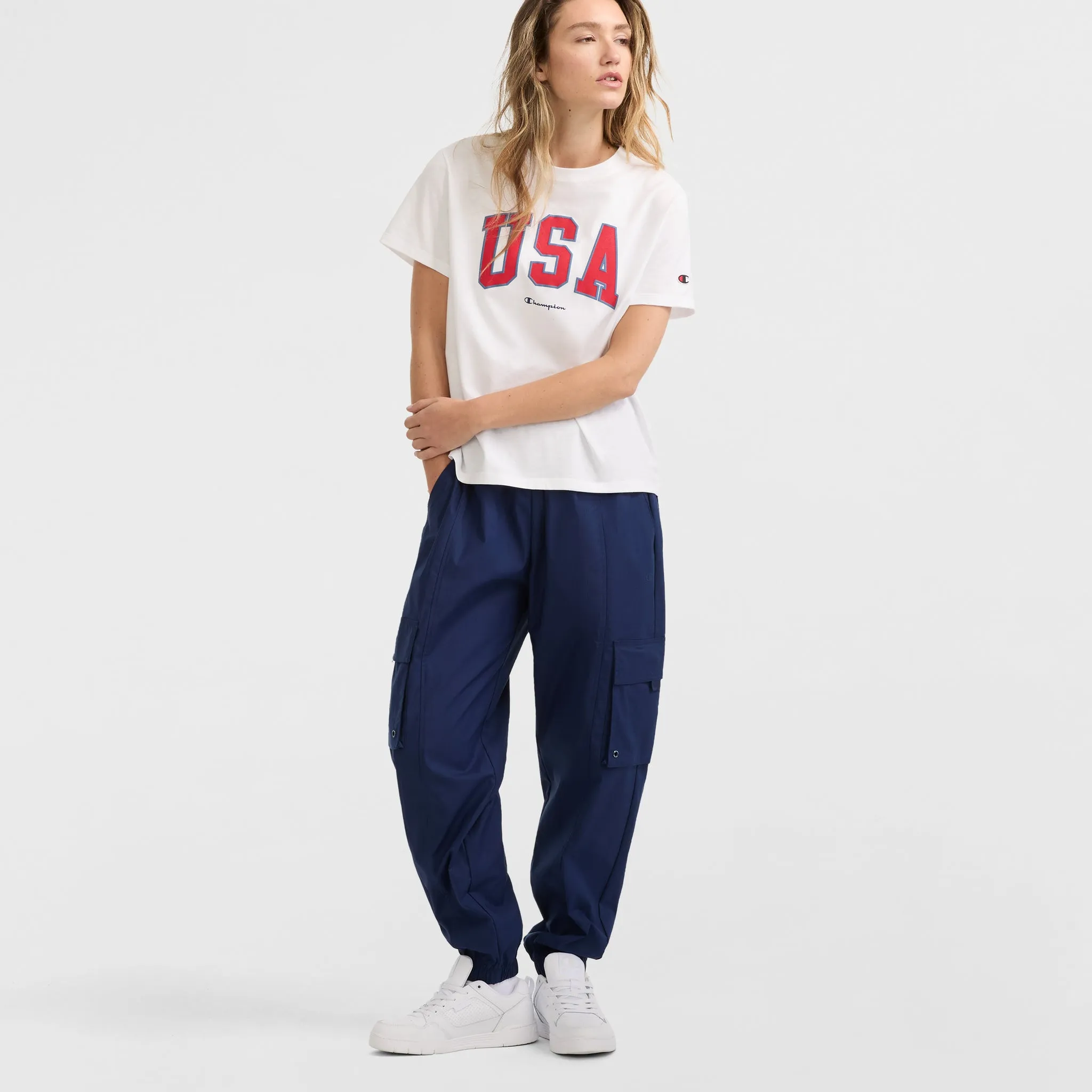Woven Cargo Pants, C Logo